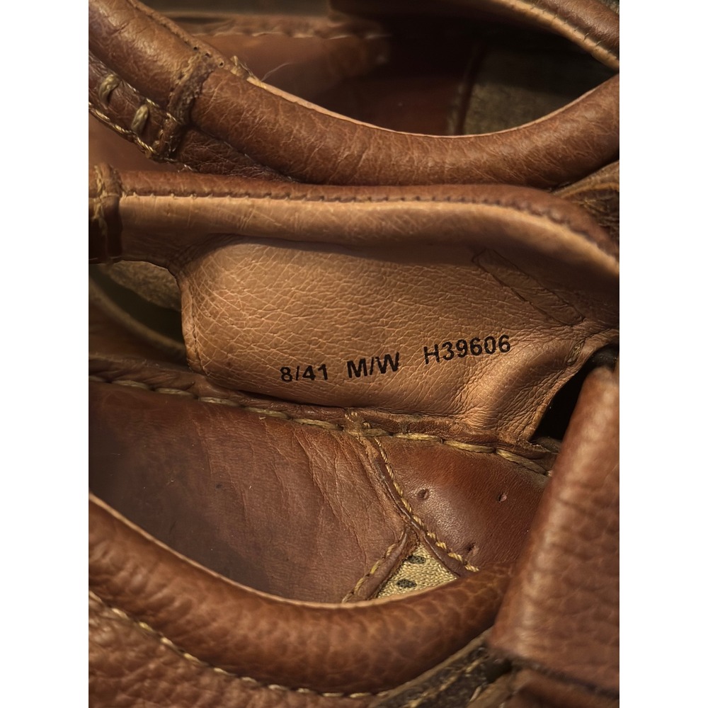 Born Mens Leather Fisherman Sandals Brown H39606 Size 8/41 - Picture 4 of 6